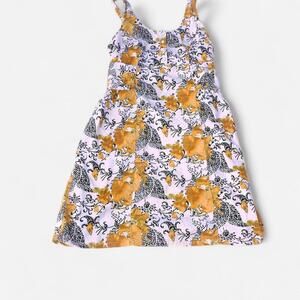 Kimchi Blue mini dress in yellow and white floral print